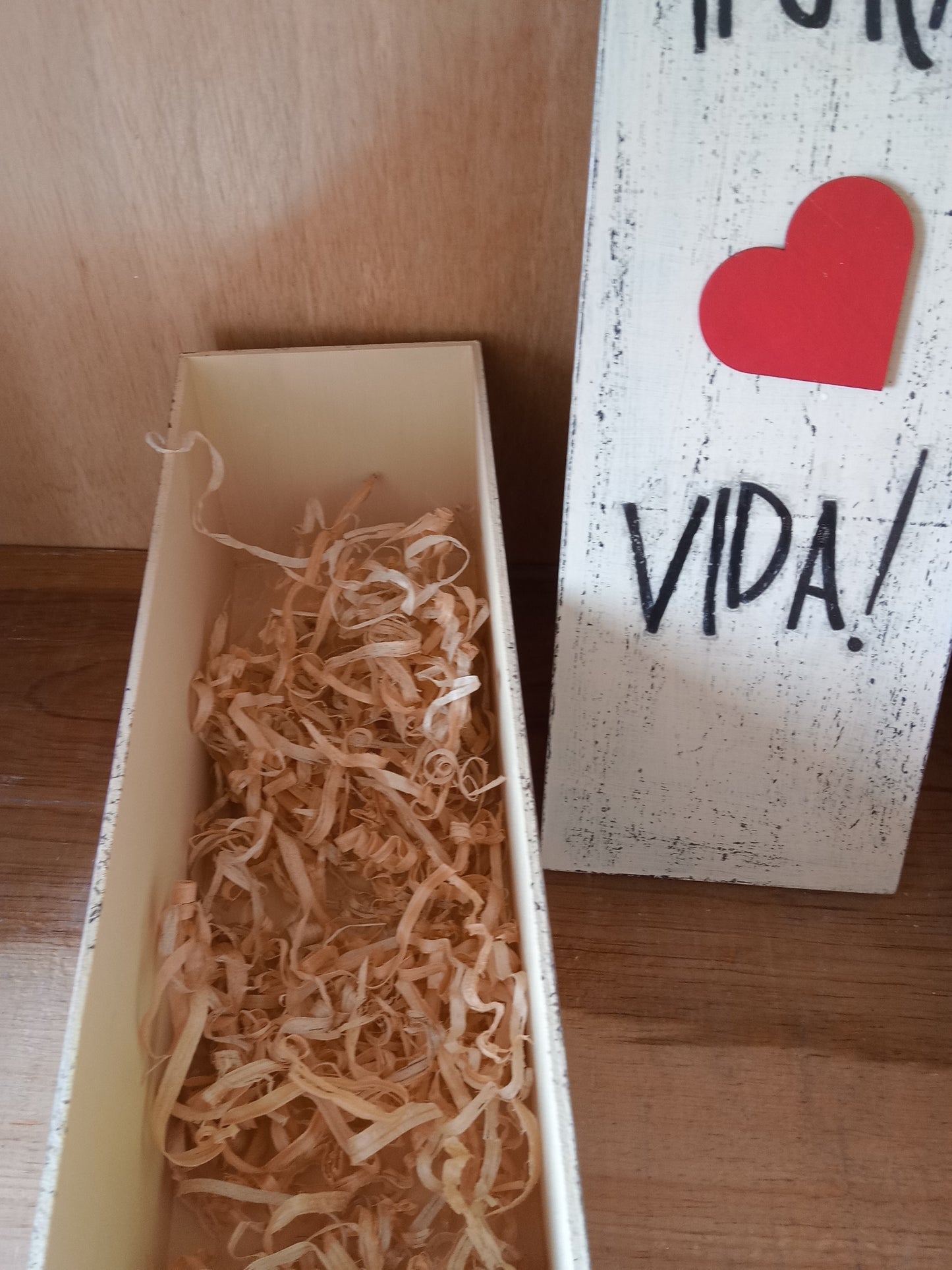 Caja para botella  "pura vida"